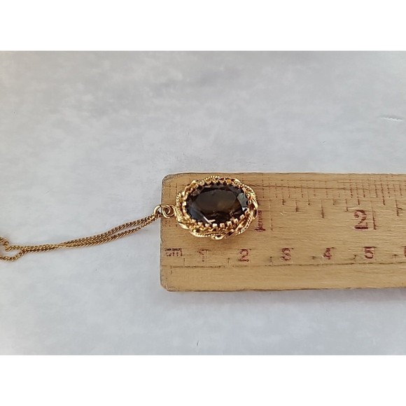 Atlas 12K GF Oval Shaped Pendant Quartz Vintage - Picture 8 of 10